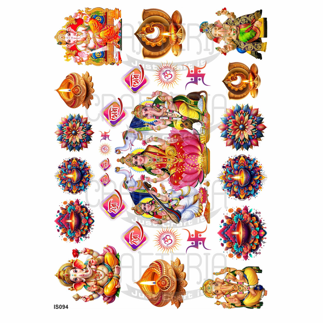 Crafteria Diwali Theme Insert Sheet (Transparent Sheet) IS094