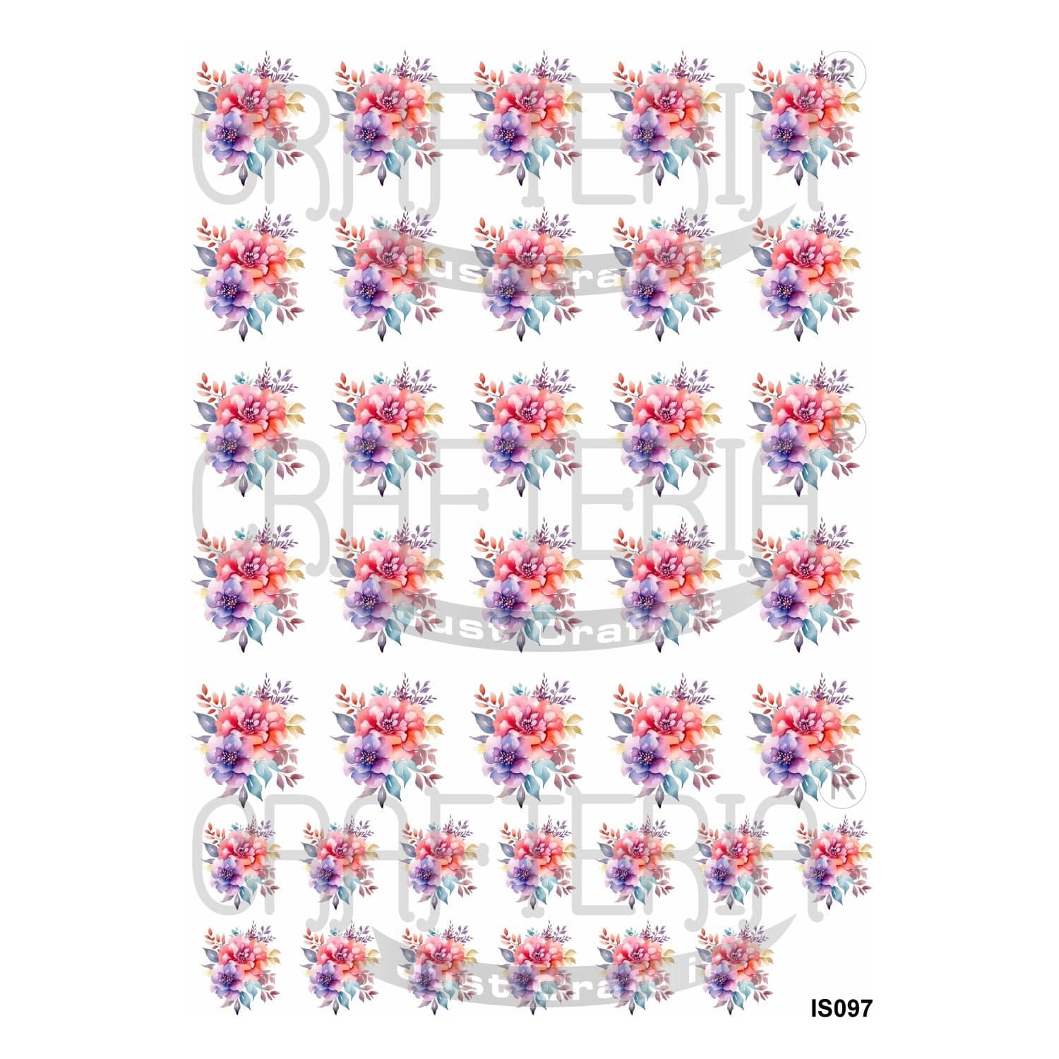Crafteria Flower Insert Sheet (Transparent Sheet) IS097