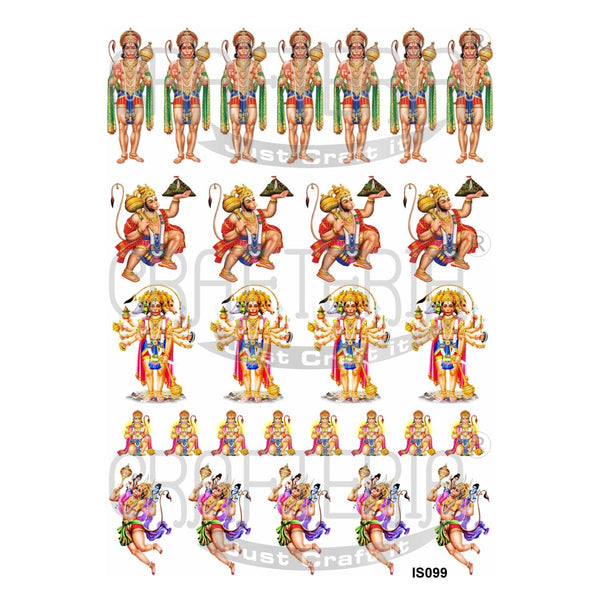 Crafteria Hanumanji Insert Sheet (Transparent Sheet) IS099