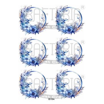 Crafteria Floral Photo Frame Insert Sheet (Transparent Sheet) IS104