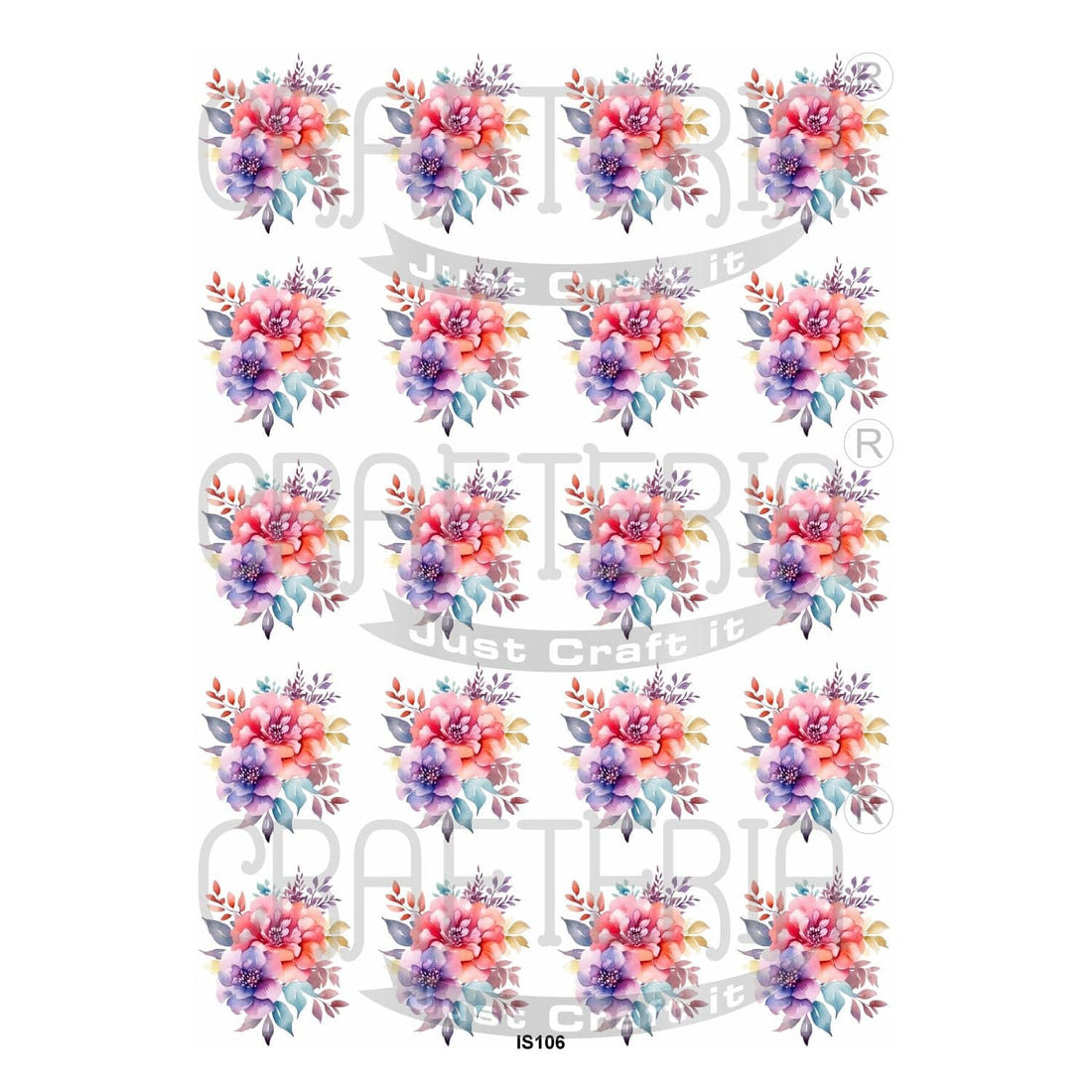 Crafteria Flower Insert Sheet (Transparent Sheet) IS106