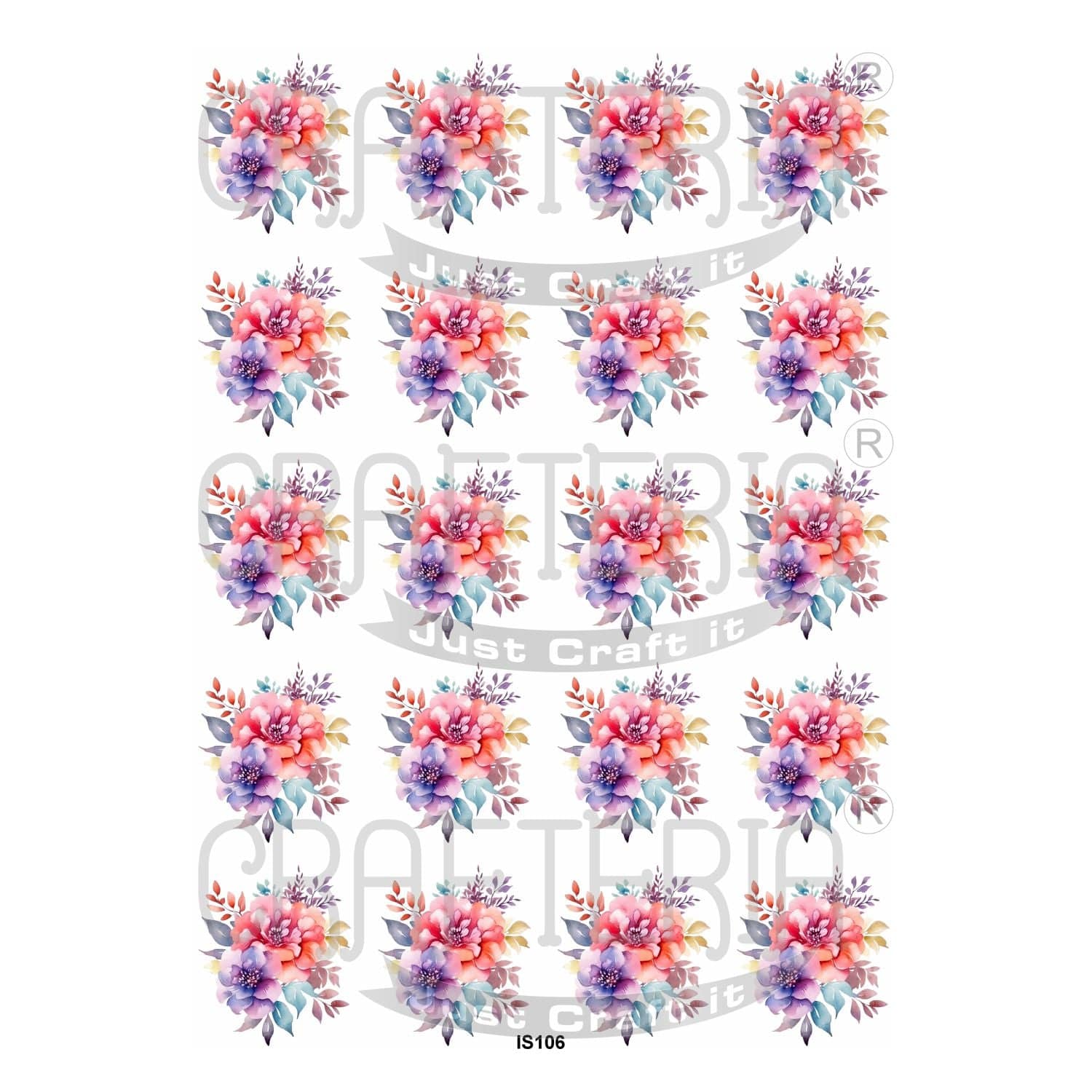 Crafteria Flower Insert Sheet (Transparent Sheet) IS106
