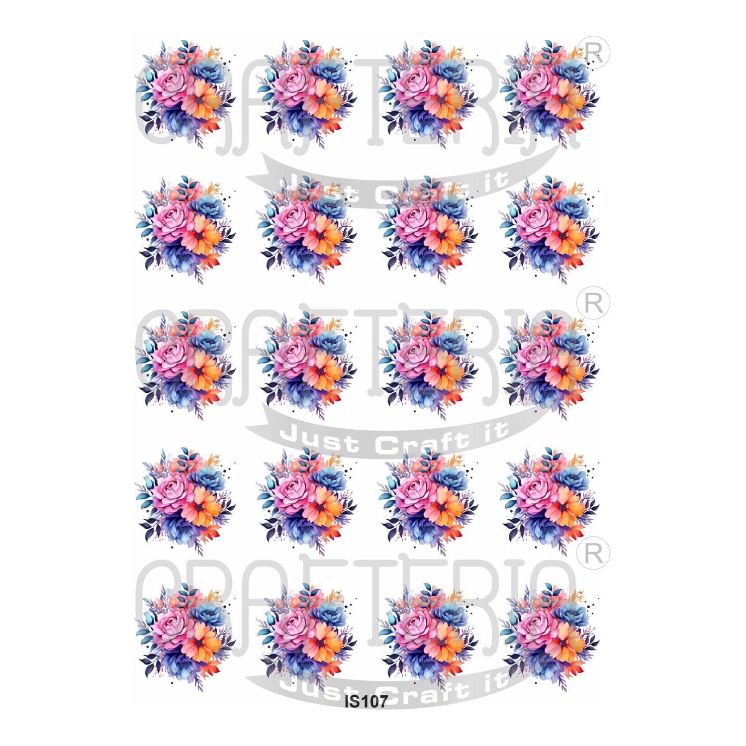 Crafteria Flower Insert Sheet (Transparent Sheet) IS107
