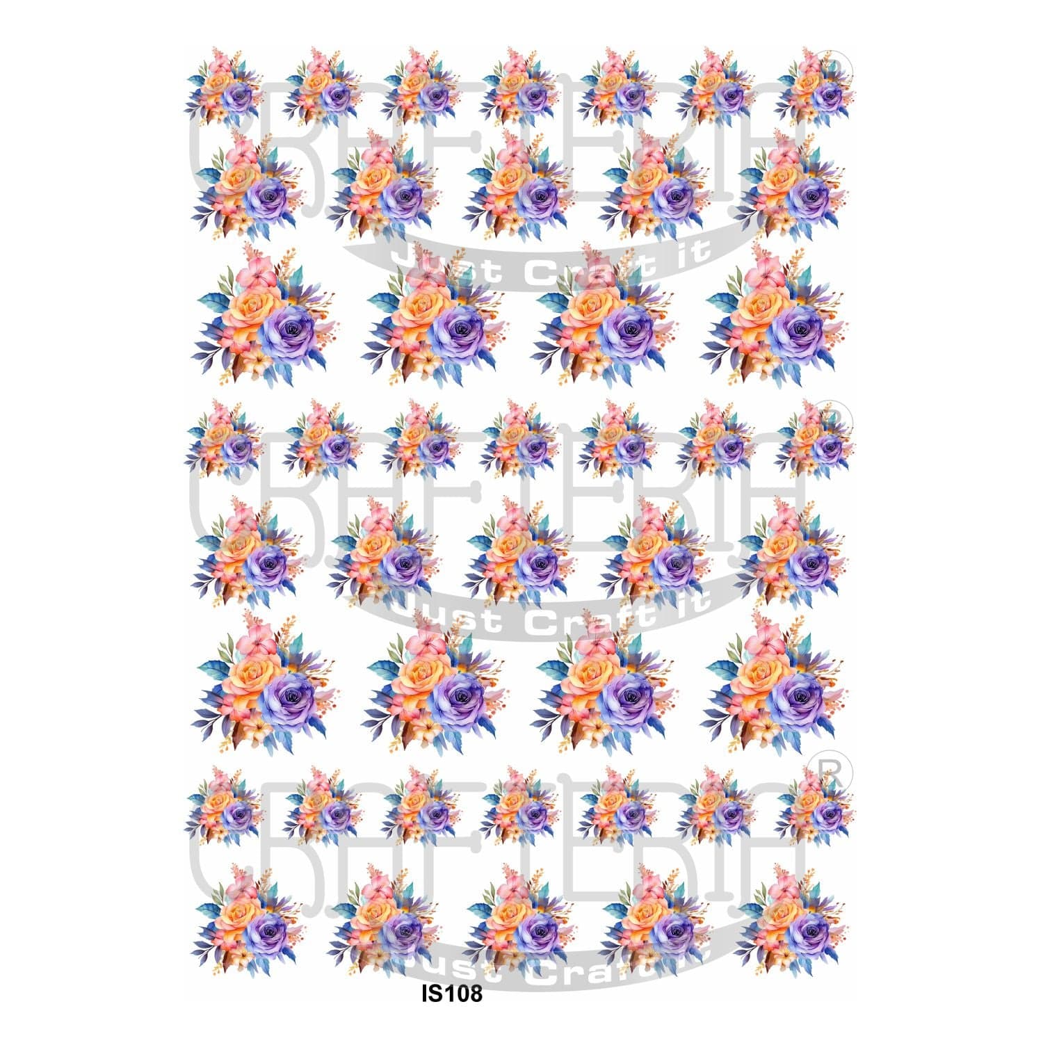 Crafteria Flower Insert Sheet (Transparent Sheet) IS108