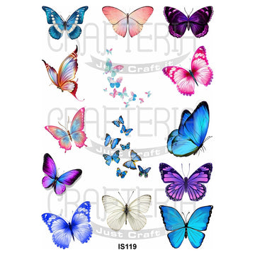 Crafteria Butterfly Designs Insert Sheet (Transparent Sheet) IS119