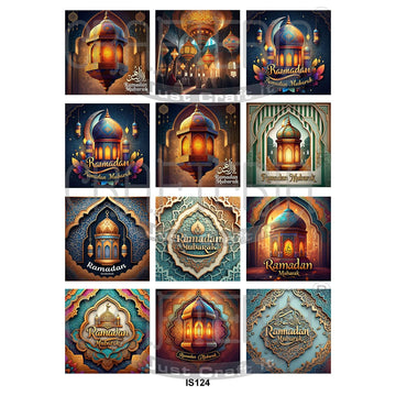 Crafteria Ramadan Mubarak Designs Insert Sheet (Transparent Sheet) IS124