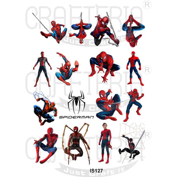 Crafteria Spiderman Designs Insert Sheet (Transparent Sheet) IS127