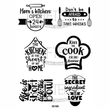 Crafteria Kitchen Designs Insert Sheet (Transparent Sheet) IS180