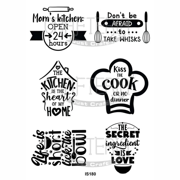 Crafteria Kitchen Designs Insert Sheet (Transparent Sheet) IS180