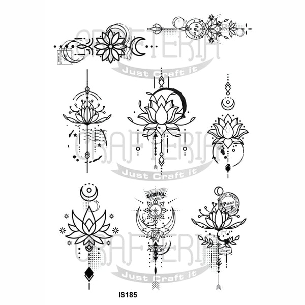 Crafteria Divine Floral Designs Insert Sheet (Transparent Sheet) IS185