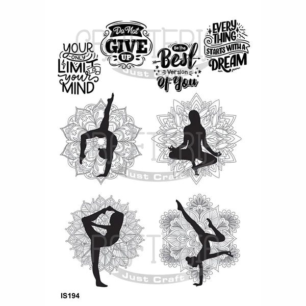 Crafteria Yoga Designs Insert Sheet (Transparent Sheet) IS194