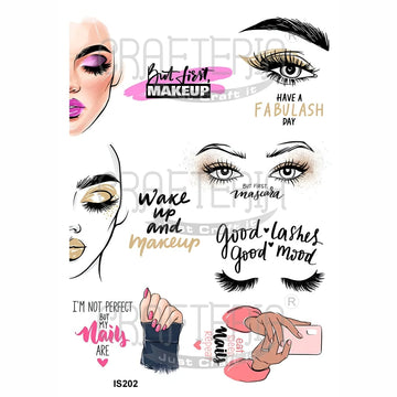 Crafteria Eye Makeup Designs Insert Sheet (Transparent Sheet) IS202