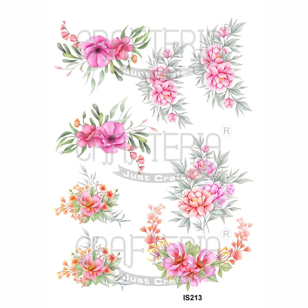 Crafteria Floral Designs Insert Sheet (Transparent Sheet) IS213