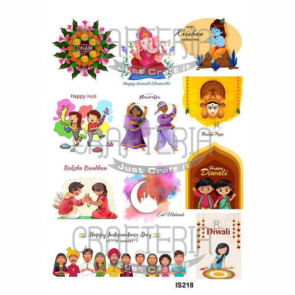 Crafteria Festival Designs Insert Sheet (Transparent Sheet) IS218