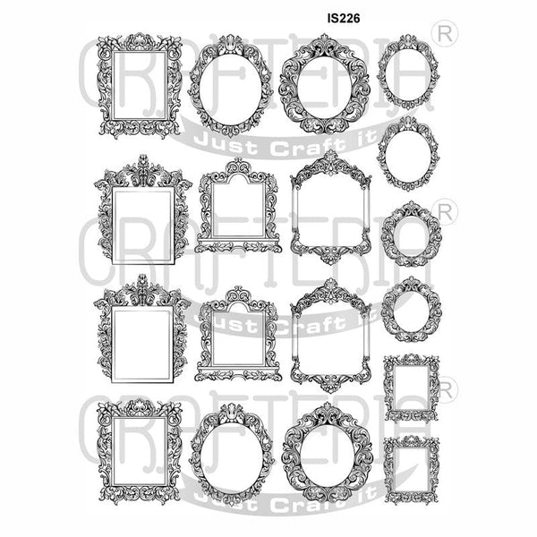 Crafteria Frame Designs Insert Sheet (Transparent Sheet) IS226