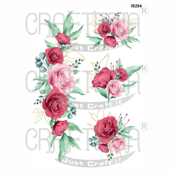 Crafteria Floral Designs Insert Sheet (Transparent Sheet) IS254