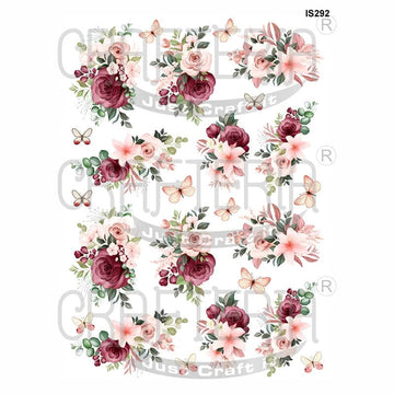 Crafteria Floral Designs Insert Sheet (Transparent Sheet) IS292