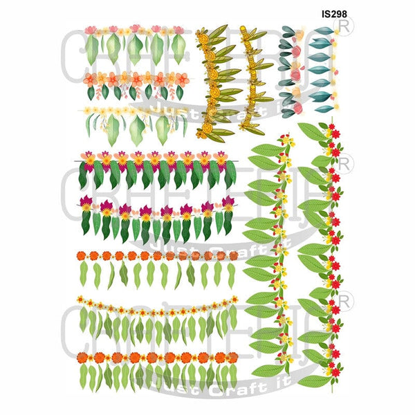 Crafteria Border Designs Insert Sheet (Transparent Sheet) IS298