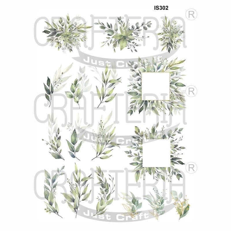 Crafteria Border Designs Insert Sheet (Transparent Sheet) IS302