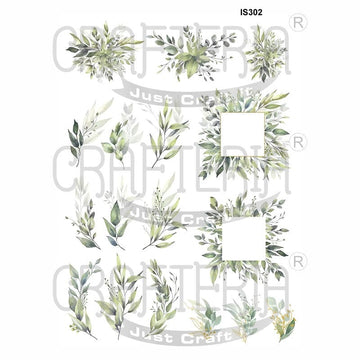 Crafteria Border Designs Insert Sheet (Transparent Sheet) IS302