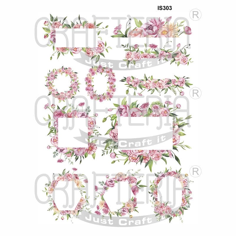 Crafteria Border Designs Insert Sheet (Transparent Sheet) IS303