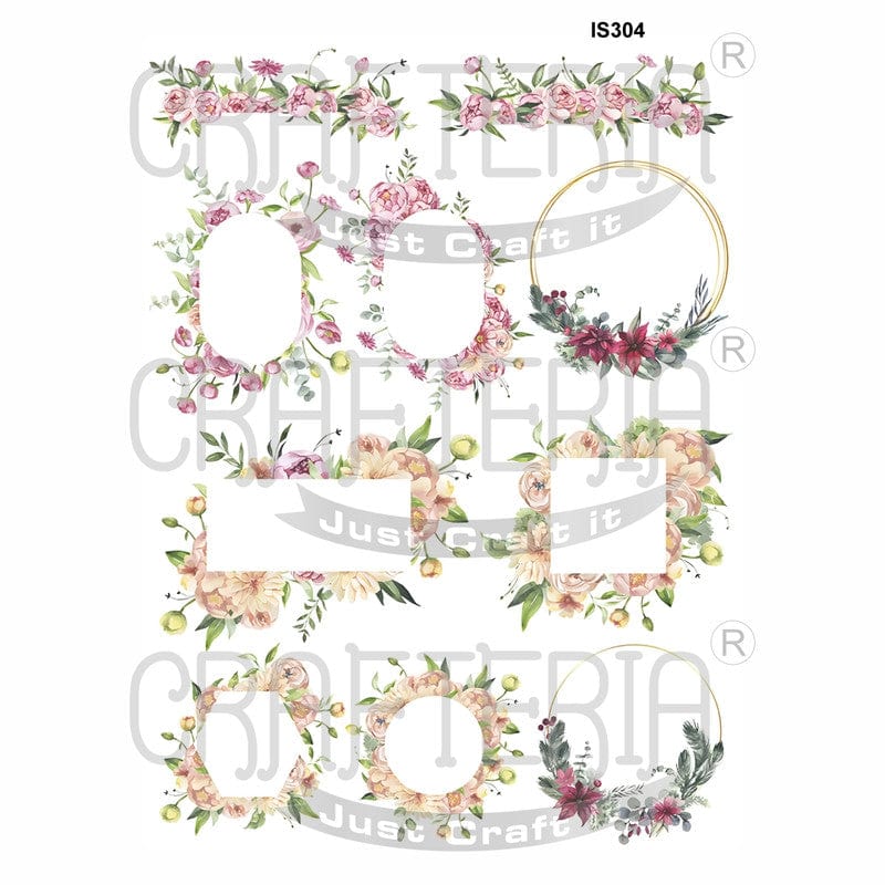 Crafteria Border Designs Insert Sheet (Transparent Sheet) IS304