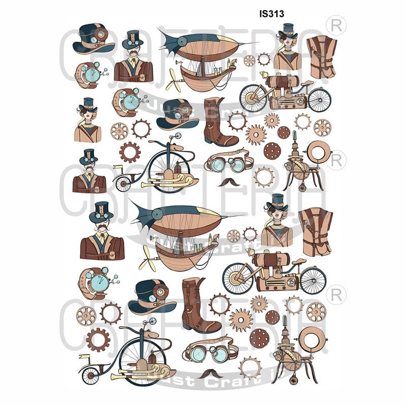 Crafteria Vintage Designs Insert Sheet (Transparent Sheet) IS313