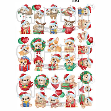 Crafteria Christmas Designs Insert Sheet (Transparent Sheet) IS314