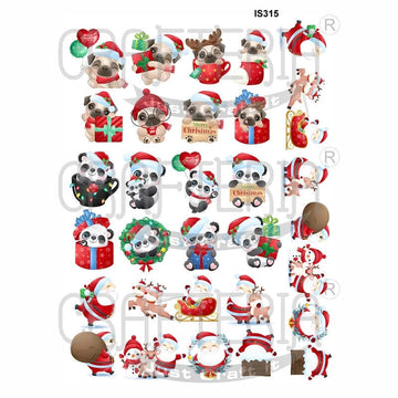 Crafteria Merry Christmas Designs Insert Sheet (Transparent Sheet) IS315