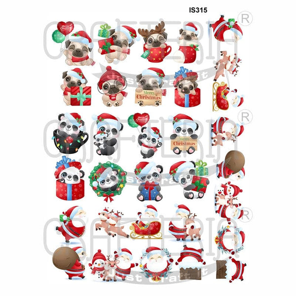 Crafteria Merry Christmas Designs Insert Sheet (Transparent Sheet) IS315