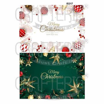 Crafteria Merry Chritmas Designs Insert Sheet (Transparent Sheet) IS317