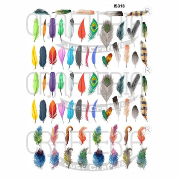 Crafteria Feathers Designs Insert Sheet (Transparent Sheet) IS318