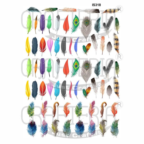 Crafteria Feathers Designs Insert Sheet (Transparent Sheet) IS318