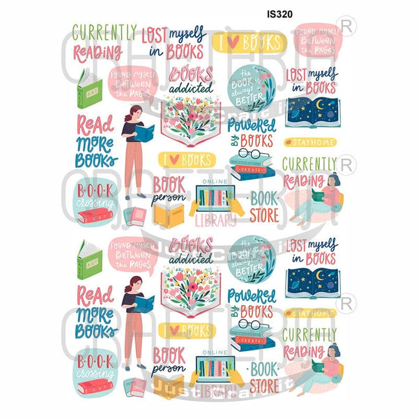 Crafteria Books Lover Designs Insert Sheet (Transparent Sheet) IS320