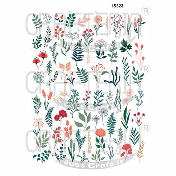 Crafteria Floral Designs Insert Sheet (Transparent Sheet) IS323