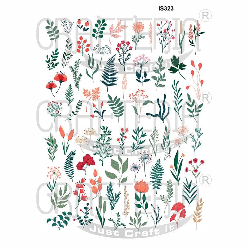 Crafteria Floral Designs Insert Sheet (Transparent Sheet) IS323