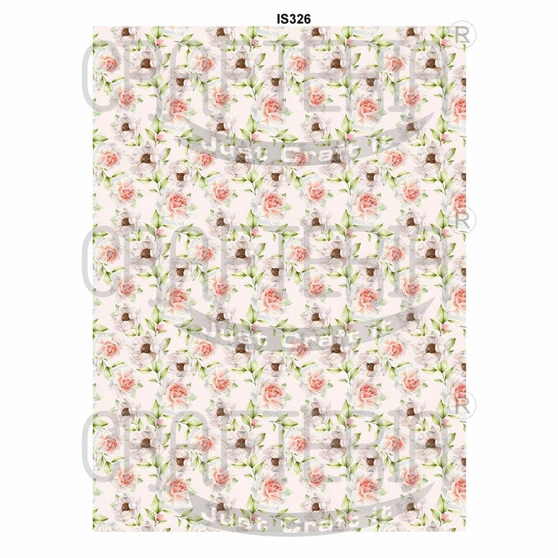 Crafteria Floral Designs Insert Sheet (Transparent Sheet) IS326