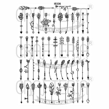 Crafteria Arrow Designs Designs Insert Sheet (Transparent Sheet) IS336