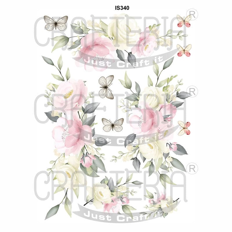 Crafteria Floral Designs Insert Sheet (Transparent Sheet) IS340