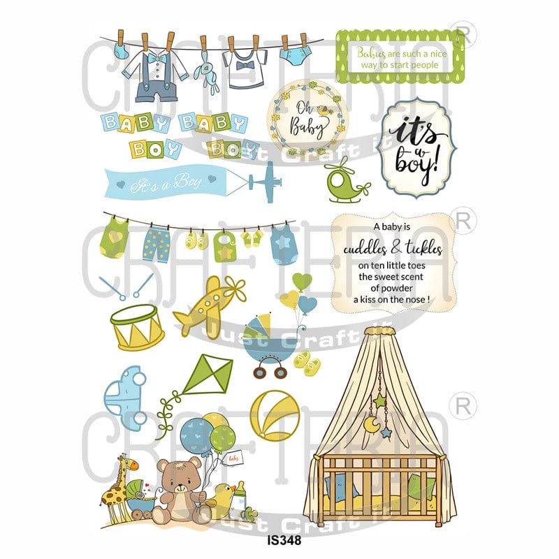 Crafteria Baby Boy Designs Insert Sheet (Transparent Sheet) IS348