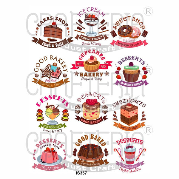 Crafteria Desserts Designs Insert Sheet (Transparent Sheet) IS357