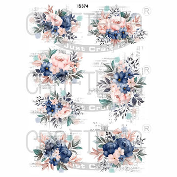 Crafteria Floral Designs Insert Sheet (Transparent Sheet) IS374