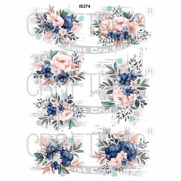 Crafteria Floral Designs Insert Sheet (Transparent Sheet) IS374