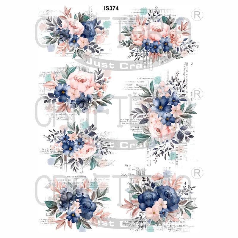 Crafteria Floral Designs Insert Sheet (Transparent Sheet) IS374