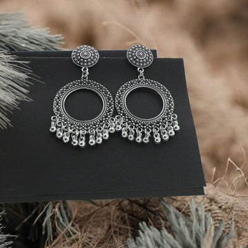 Crafteria Oxidized Silver Jhumka Design 5