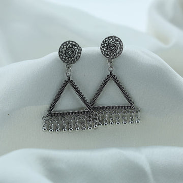 Crafteria Oxidized Silver Jhumka Design 27
