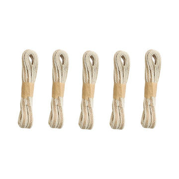 Crafteria White & Natural Twine Thread Bundles