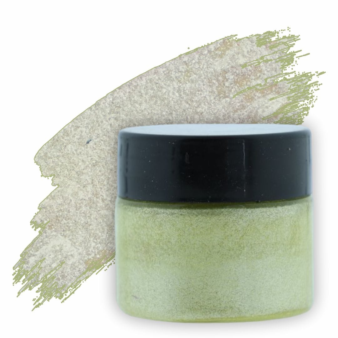 JUST CRAFT IT METALLIC RESIN PIGMENT Lime Yellow Metallic Pigment