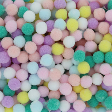 Crafteria Pastel Mixed 1 Cm Pom Pom Heavy