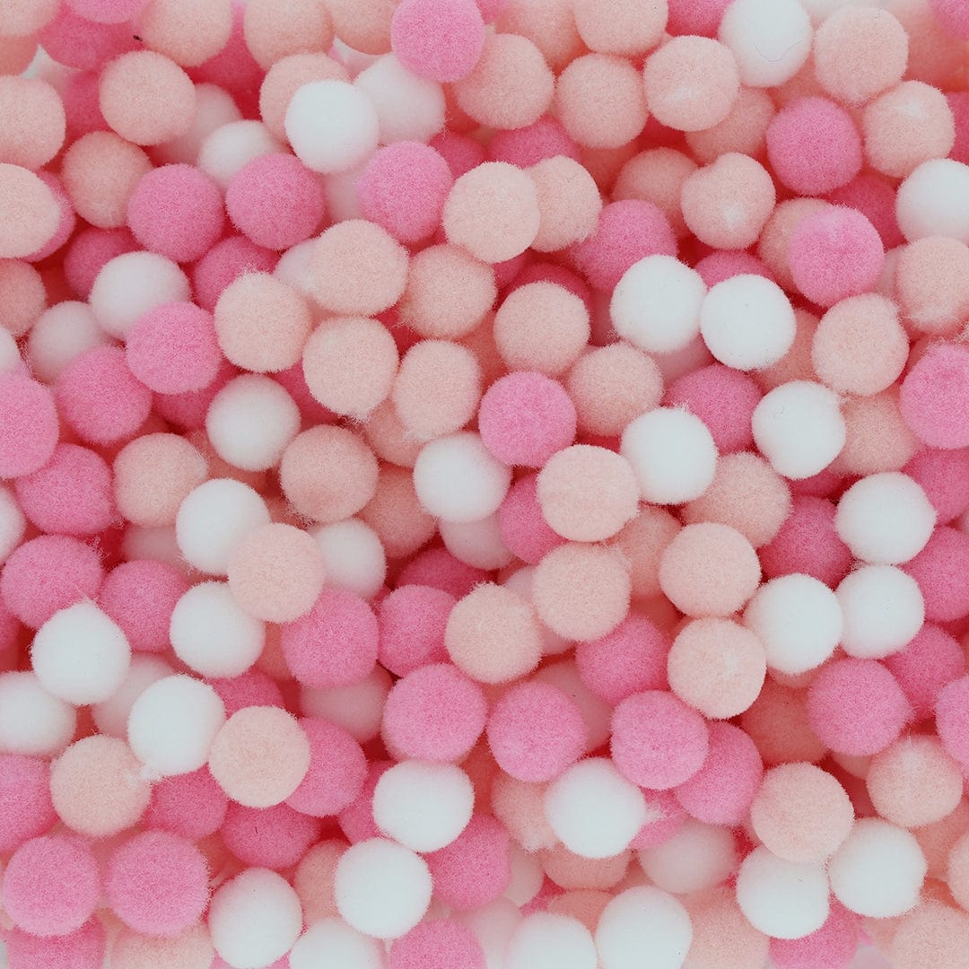 Crafteria Baby Pink Monochrome 1 Cm Pom Pom Heavy